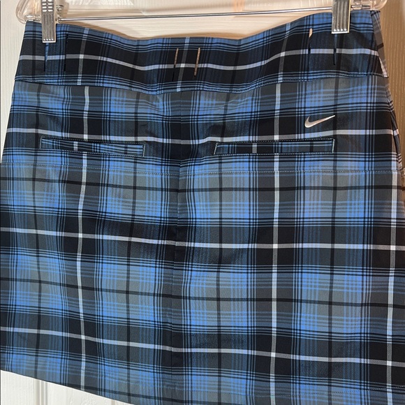 Stylish Blue Plaid Mini Skirt - Picture 8 of 13